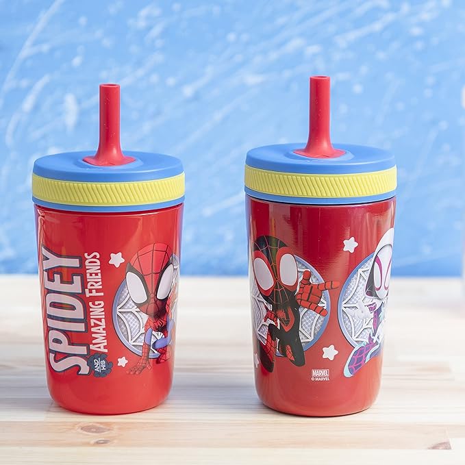 Zak Designs Spidey and His Amazing Friends Kelso Tumbler Set, Leak-Proof - Image 11