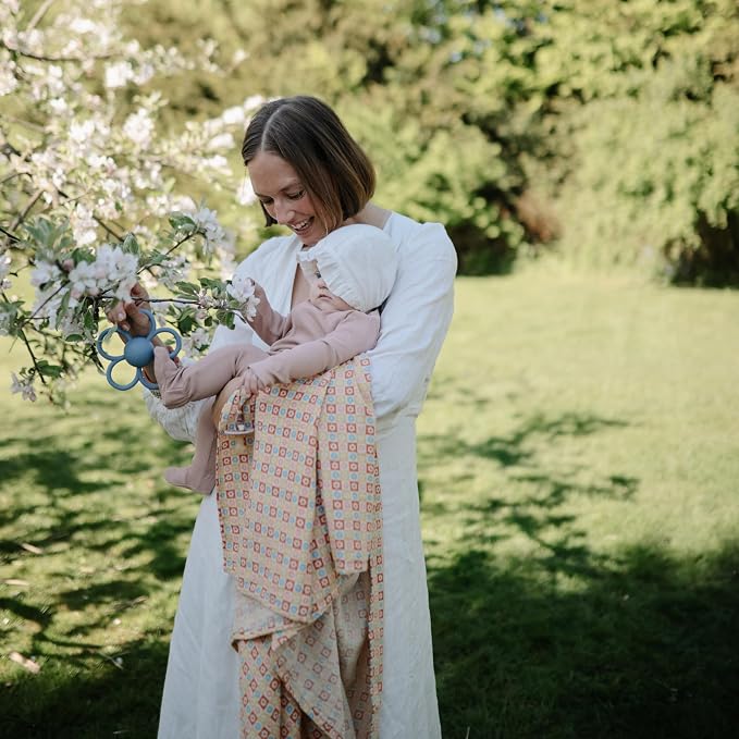 mushie Muslin Baby Swaddle Blanket | 100% Organic Cotton - Image 4