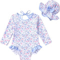 YOUNGER TREE Infant Baby Girls Swimsuit Long Sleeve Swimsuits One Piece by YOUNGERTREE