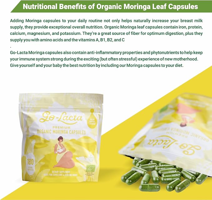 Go-Lacta 100% Organic Premium Moringa Capsules - Image 8