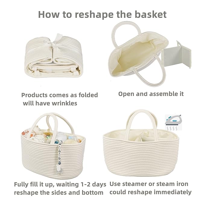 Large Baby Diaper Caddy Organizer - Image 7