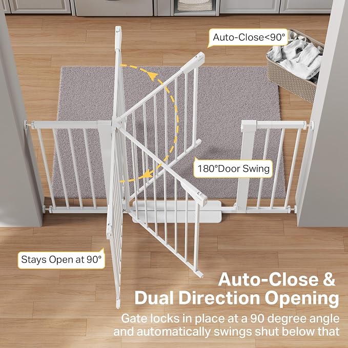 Cumbor 2 Pack 29.7"-51.5" Extra Wide Baby Gate - Image 5