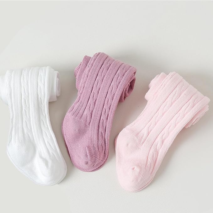 EPEIUS Baby Girl Tights Thick Cable Knit Leggings Stockings Cotton Pantyhose - Image 6