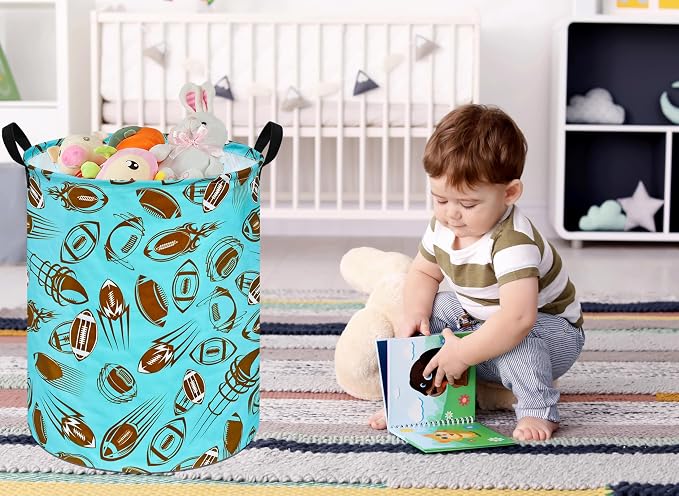 Round Laundry Hamper Storage Basket Laundry Organizer Hamper Storage Bins - Image 6