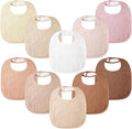 100% Cotton Muslin Baby Bibs 10-Pack Baby Drool Bibs by Bearmoss
