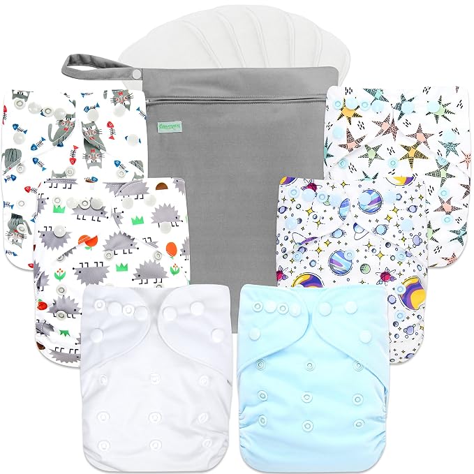 wegreeco Cloth Diapers 6 Pack by wegreeco