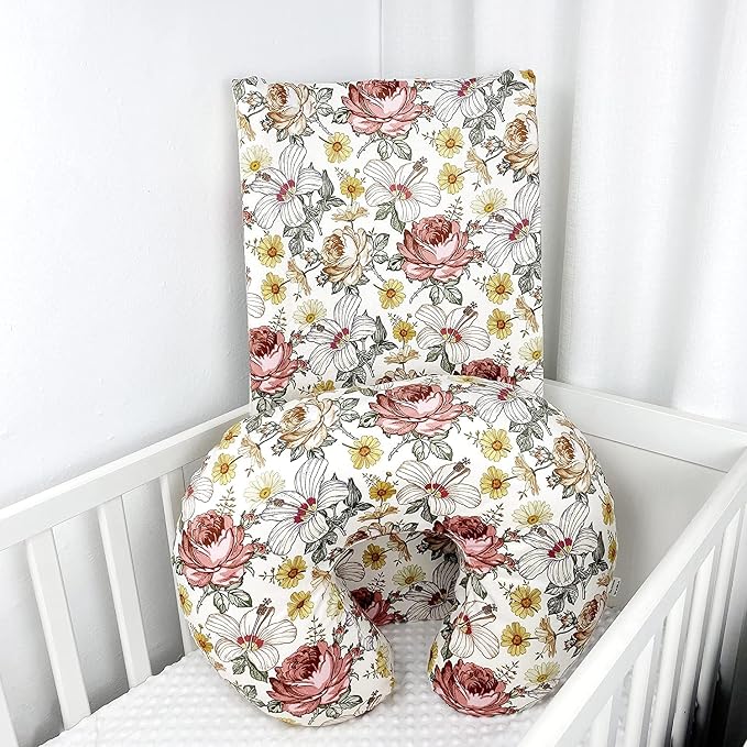 iEvolve Minky Nursing Pillow Cover Breast Feeding Pillow Cover Slipcover U Shape - Image 6