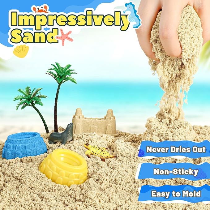 FRUSE Ocean Sensory Bin, Play Sand Art Kit - Image 6