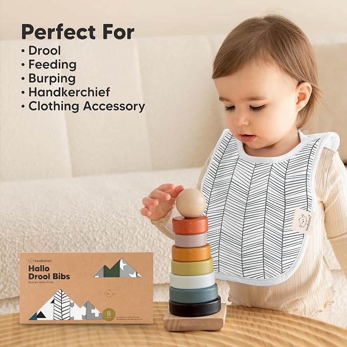 8-Pack Baby Bibs for Boys, Girls - Image 8