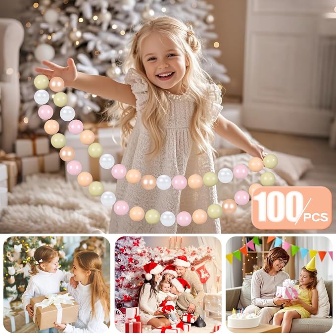 GOGOSO Ball Pits Balls for Toddlers Pack of 50 100 200 Plastics Shape Ball - Image 4