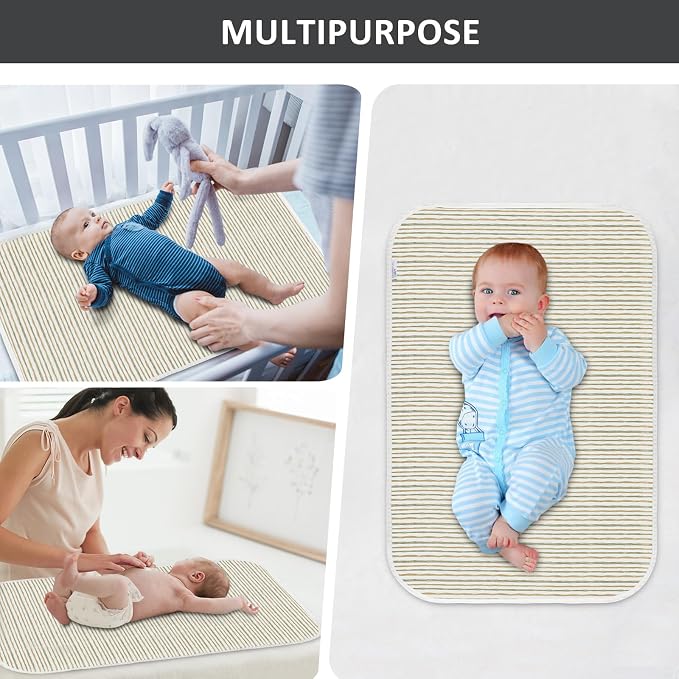 Baby Diaper Changing Pad, 21 5/8" x 31.5" Waterproof Changing Pad Liners - Image 6