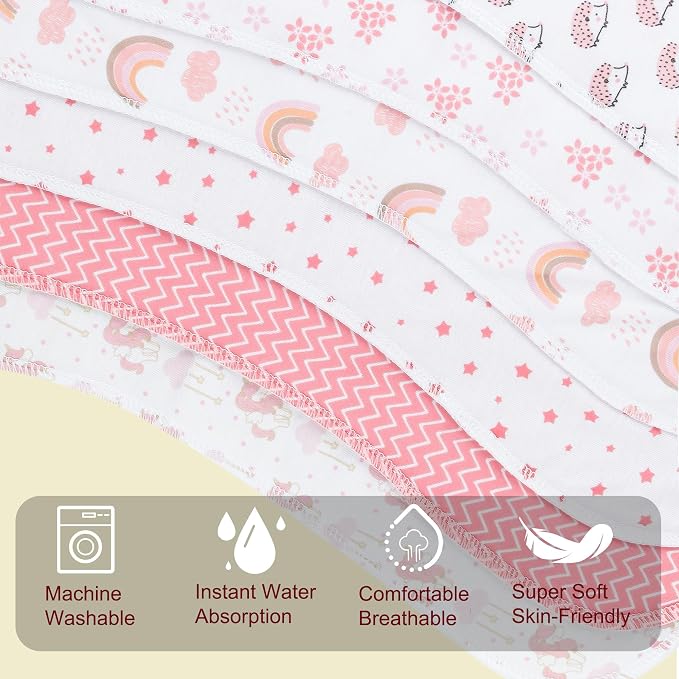 2-in-1 Burp Cloths and Baby Bibs - Image 4