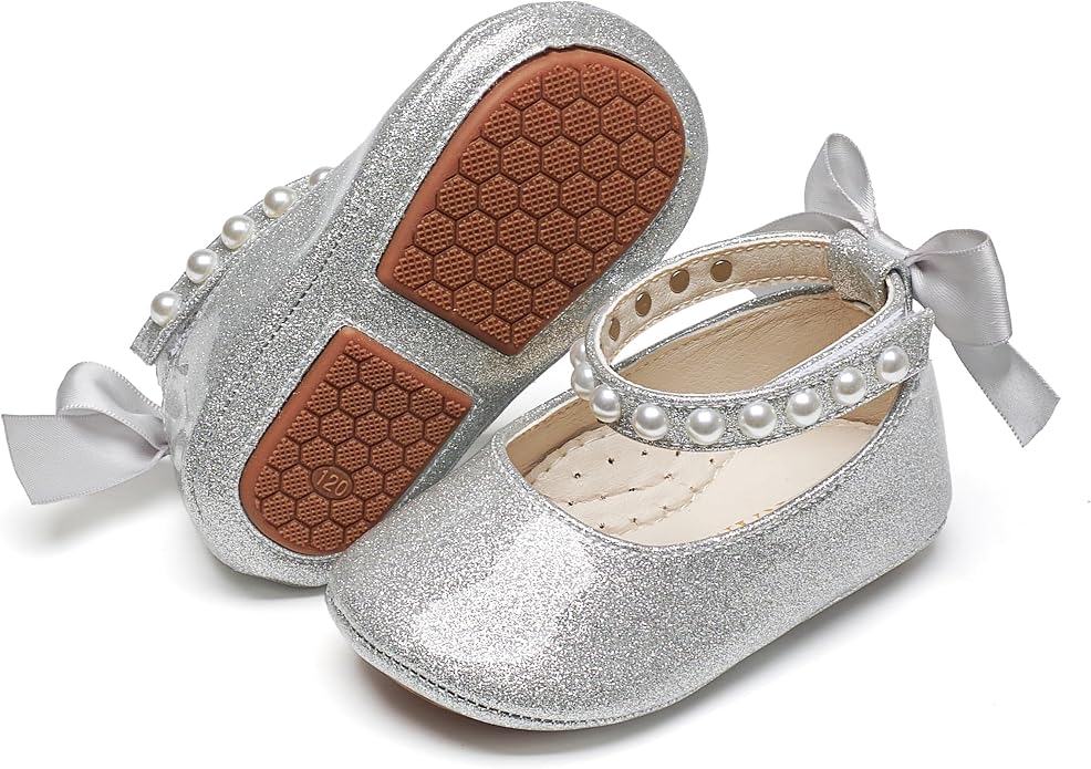 Baby Girls Mary Jane Flats by PHIRAMIN