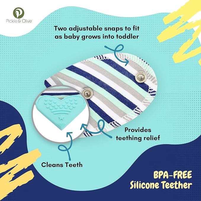 Pickle & Olive Baby Bandana Teething Bibs - Image 7