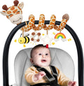 Stuffed Spiral Car Seat Baby Toys 0-6 Months, Infant Carseat Sensory Toys by STUFFED