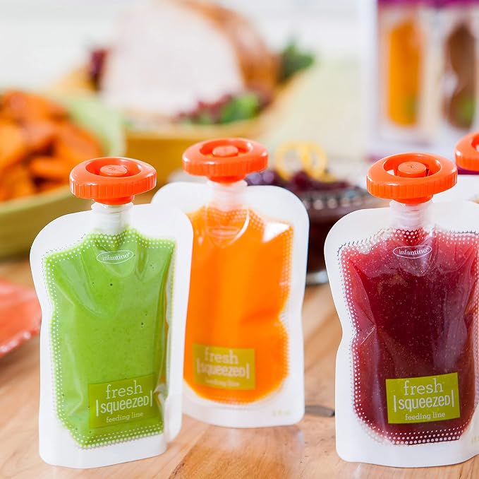 Infantino Squeeze Station, Baby Food Maker & Pouch Filler, Fill 3 Reusable - Image 11