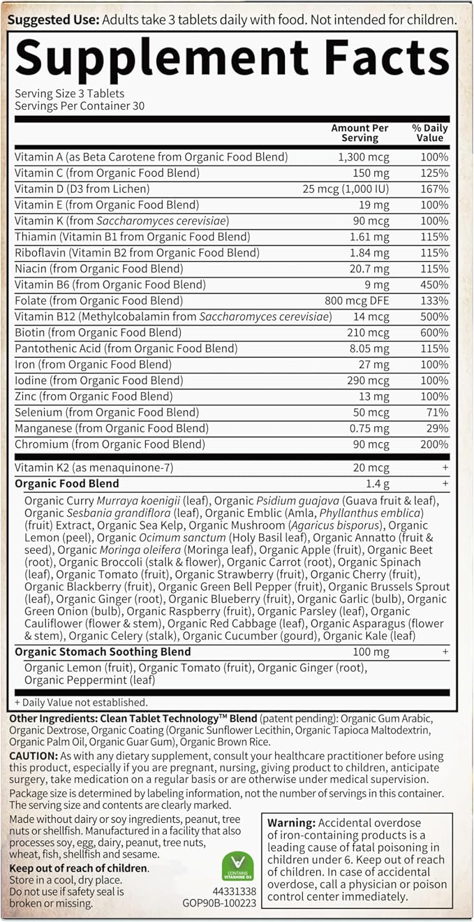 Garden of Life Organics Women’s Prenatal Multivitamin - Image 7