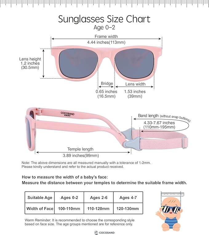 COCOSAND Flexible Baby Sunglasses - Image 7