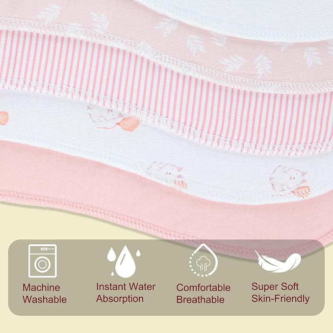 2-in-1 Burp Cloths and Baby Bibs - Image 4