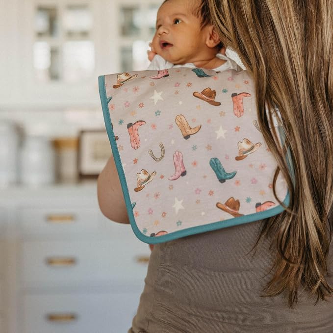 Copper Pearl Baby Burp Cloth Large 21''x10'' Size Premium Absorbent Triple - Image 3