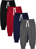 HXP 4 Pack Toddler Boys Sweatpants Pure Cotton Toddler Sweatpants Boys Kids by Unknown