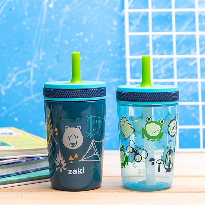 Zak Designs Campout and Camping Kelso Tumbler Set, Leak-Proof Screw-On Lid - Image 2
