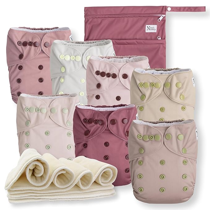 Nora's Nursery Cloth Diapers 7 Pack by NorasNursery