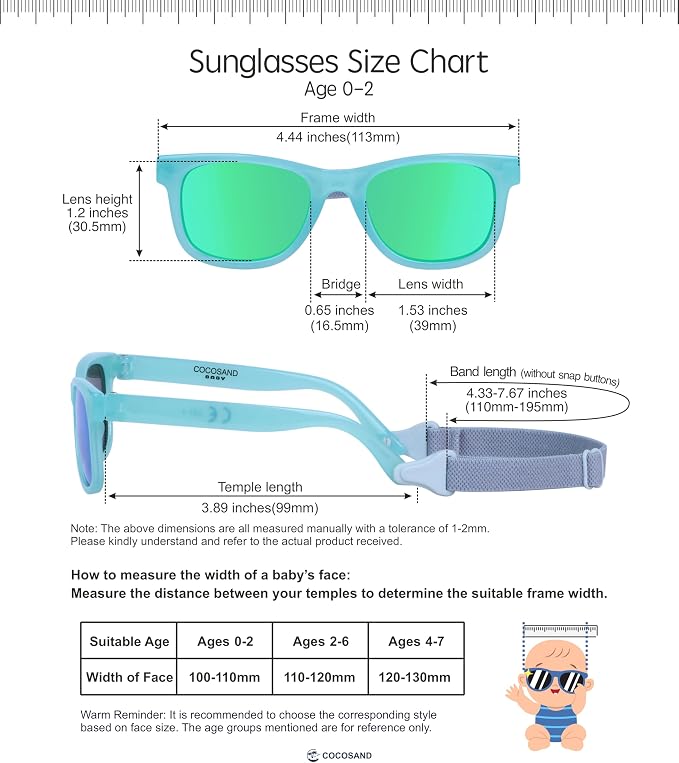 COCOSAND Flexible Baby Sunglasses - Image 6