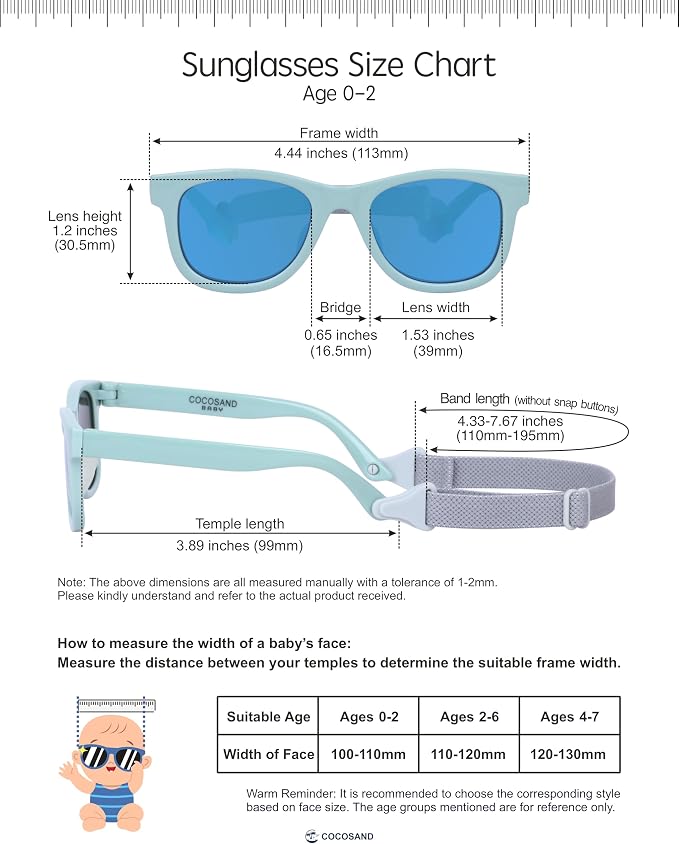 COCOSAND Flexible Baby Sunglasses - Image 5