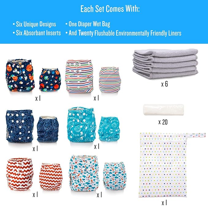 Simple Being Reusable Cloth Diapers, Double Gusset, One Size Adjustable - Image 5