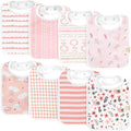 KeaBabies 8-Pack Organic Baby Bibs by KeaBabies