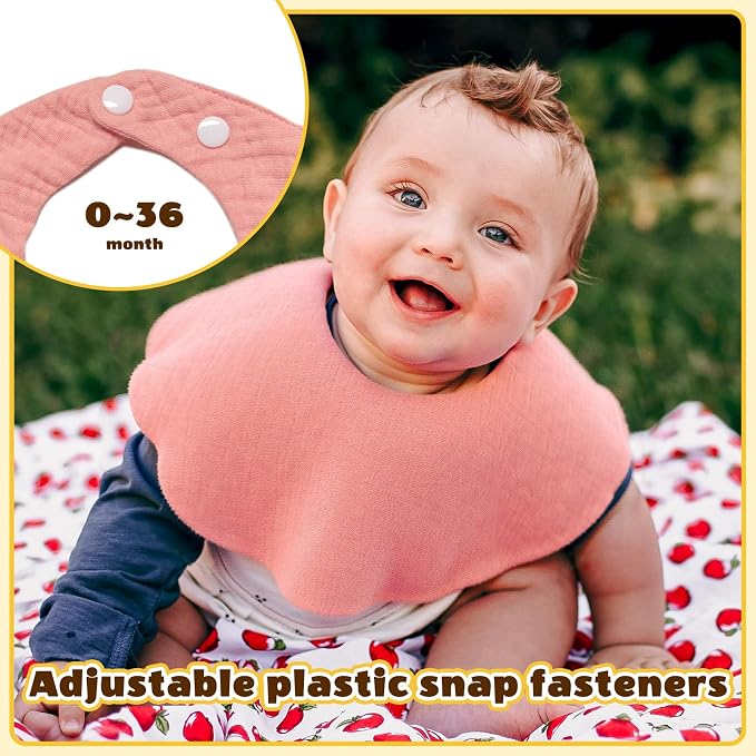 Baby Bibs Muslin Drool Teething Drooling Bibs - Image 3