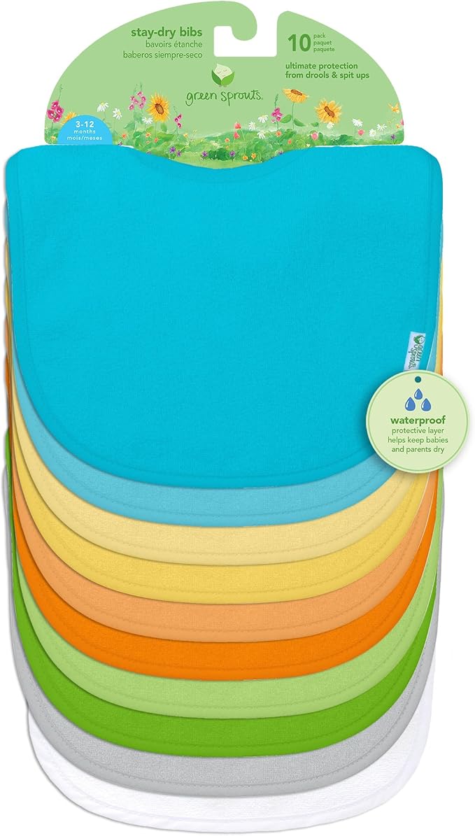 green sprouts Stay-dry Baby Bibs - Image 10