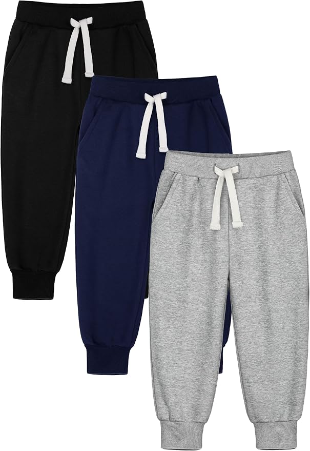 HXP 3 Pack Toddler Sweatpants Cotton Toddler Boys Girls Unisex Sweatpants Pants by Unknown