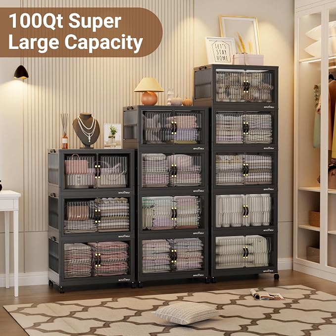 BROVIEW 300Qt Stackable Storage Bins - Image 7