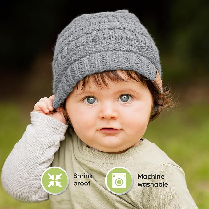 3-Pack Baby Beanies for Boys, Girls - Image 6