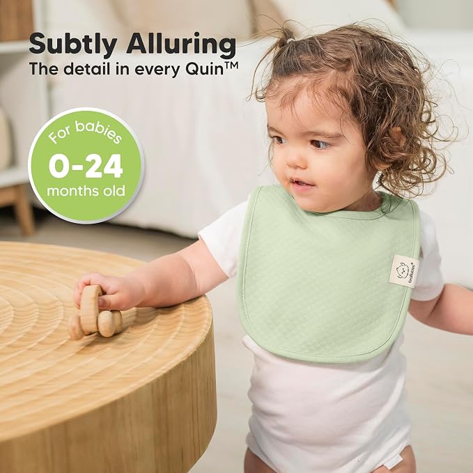 8-Pack Organic Baby Bibs for Girls, Boys - Image 4