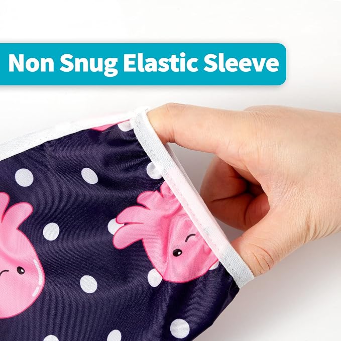 3 Pcs Long Sleeved Bib Set|Baby Waterproof Bibs - Image 5