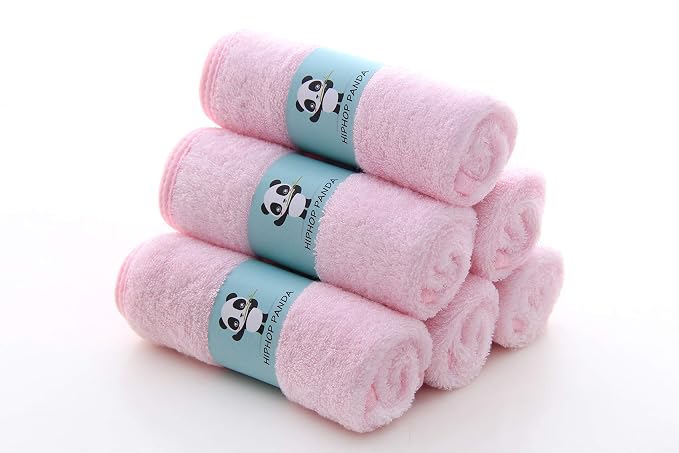 HIPHOP PANDA Baby Washcloths, Rayon Made from Bamboo - Image 2