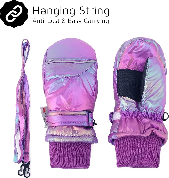 F Flammi Toddler Kids Snow Mittens - Image 3