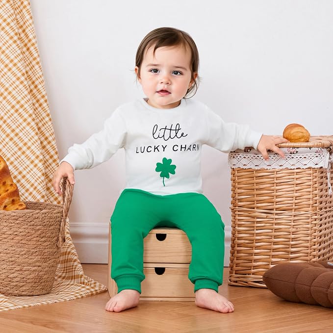 Kupretty Toddler Baby Boy Fall Winter Clothes Color Block Long Sleeve - Image 2