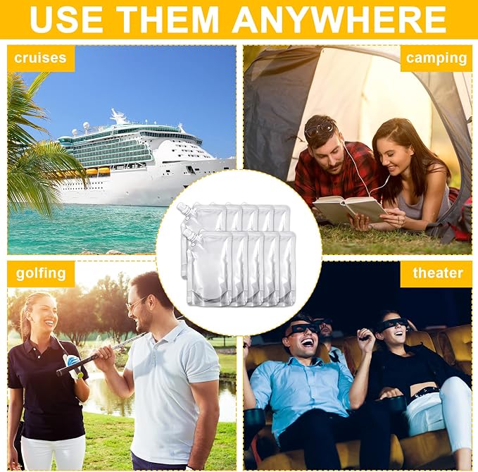 Meanplan 100 Pcs Plastic Pouches Bulk Reusable Squeeze Pouches Clear Plastic - Image 5