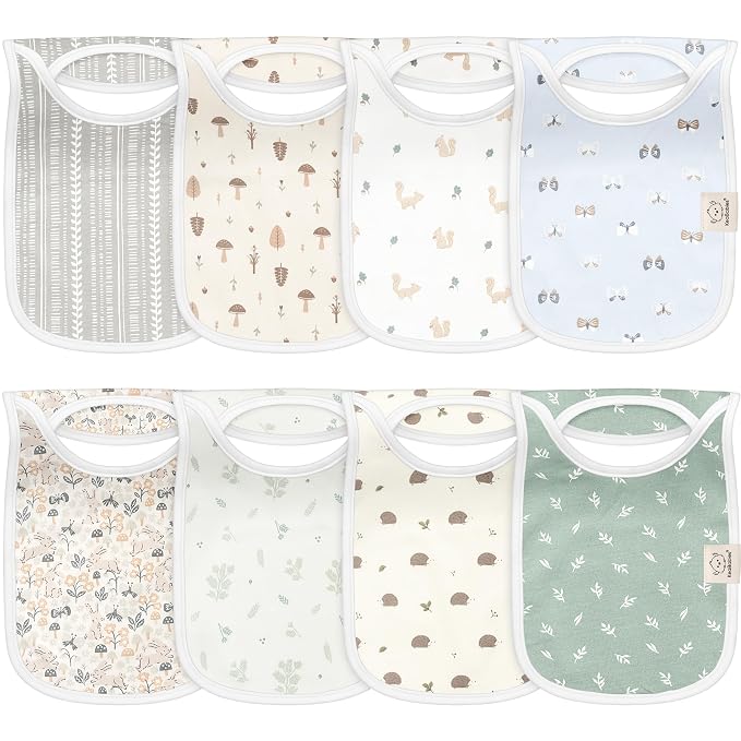 8-Pack Baby Bibs for Boys, Girls by KeaBabies
