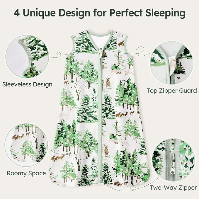 Baby Sleep Sack 6-12 Months 100% Cotton Lightweight 0.5 TOG Wearable Blanket - Image 3