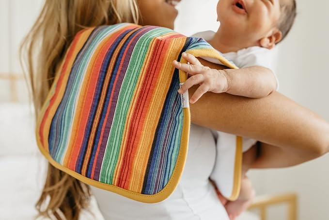 Copper Pearl Baby Burp Cloth Large 21''x10'' Size Premium Absorbent Triple - Image 6