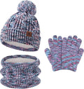 Kids Toddlers Winter Beanie Hats Gloves Neck Scarf Set Mittens Gifts by FZFANTASTICZONE