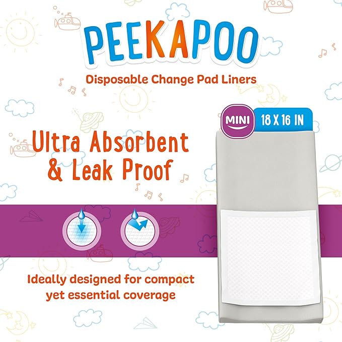 Peekapoo Mini - 100 Pack Disposable Changing Pads - Image 2