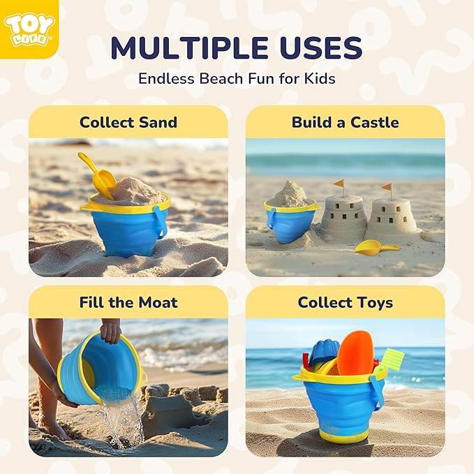 TOY Life Collapsible Beach Bucket Toys - Image 2