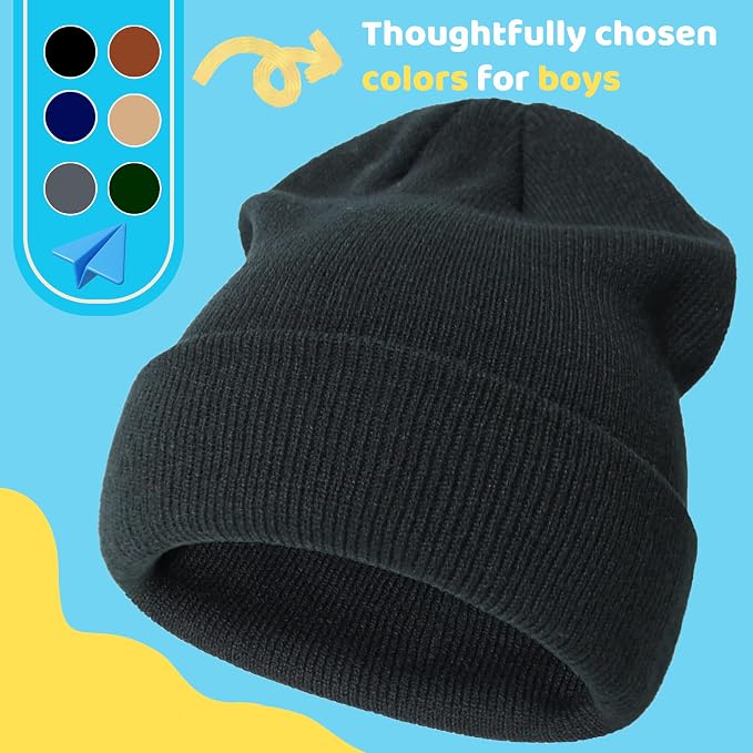 YMYDYFC Baby Beanie 3Pack Toddler Beanie Infant Knit Hat Baby Winter Hats - Image 6