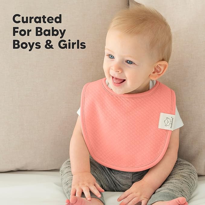 8-Pack Organic Baby Bibs for Girls, Boys - Image 6